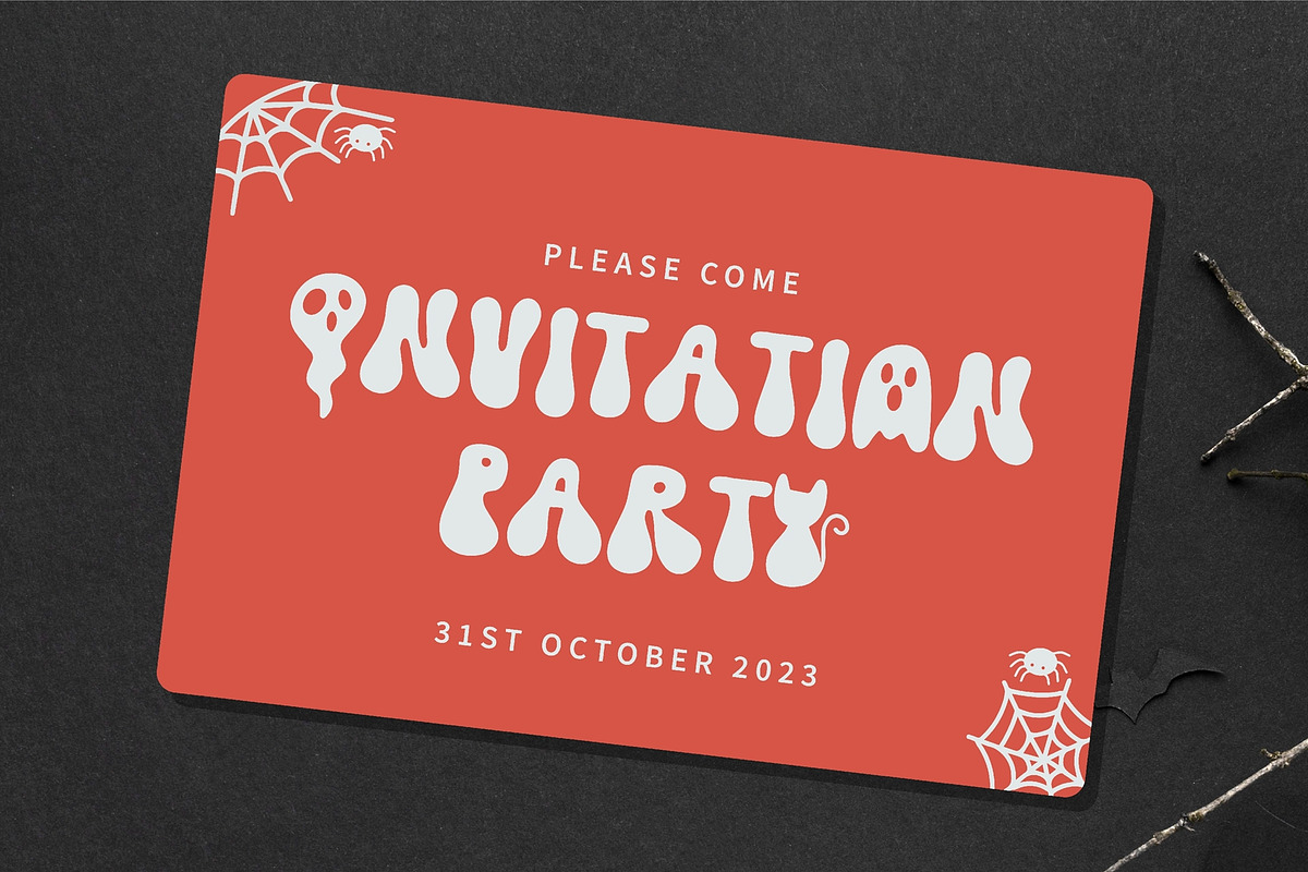 Spooky Season-A Retro Halloween font, a Handwritten Font by BitongType (Photo 6 of 7)