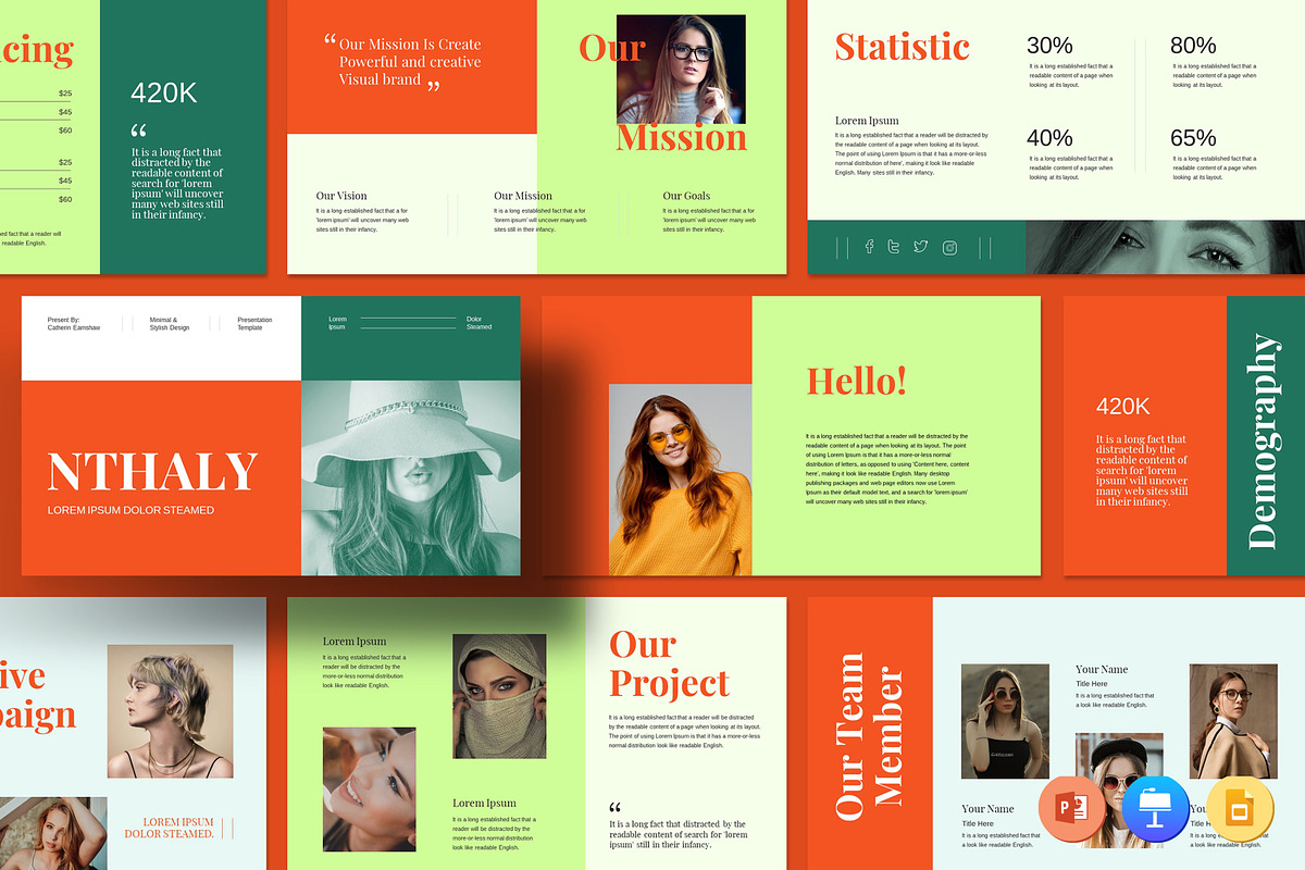 Media Kit Presentation Template, a Templates & Theme by Slide_Genius1 (Photo 1 of 6)