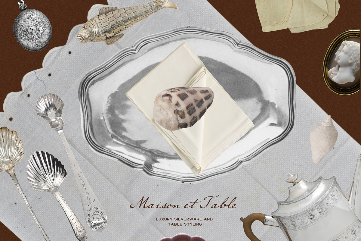 Silverware Mixed Media Collage Pack, an Object Graphic by Laras Wonderland (Photo 4 of 13)