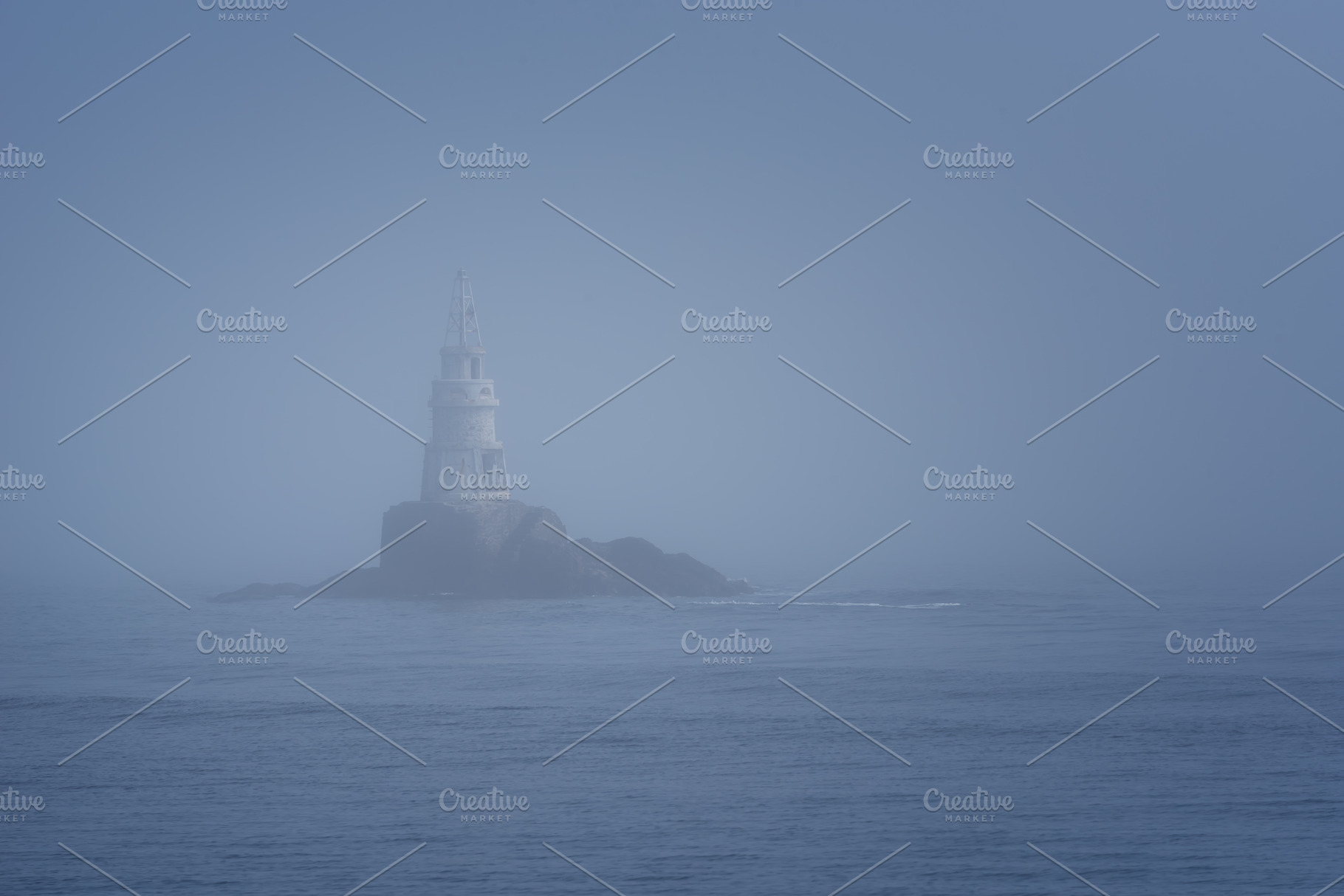 Lighthouse Along Rocky Coastline, a Nature Photo by Flaviya85