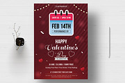 Valentine Flyer Layout Template, a Flyer Template by MightyDesign (Thumbnail 1 of 8)