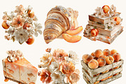 Peaches Floral Lover Clipart Bundle, an Object Illustration by BusyDaydesign (Thumbnail 6 of 9)