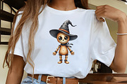 Watercolor Halloween Voodoo Doll Cli, an Illustration by CrexoraLab (Thumbnail 4 of 5)