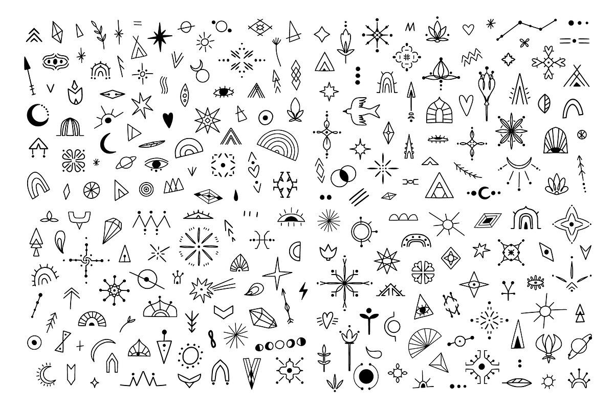 BOHO MINIMALIST vector collection, a Decorative Illustration by Lena Nikolaeva (Photo 4 of 12)