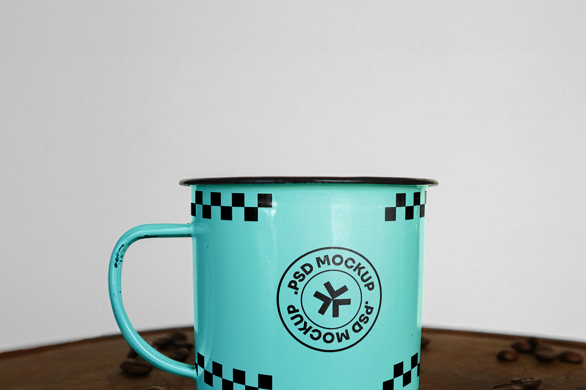 Enamel Mug Realistic Mockups Pack, a Cups & Container Mockup by rodrigofkaminski (Photo 5 of 7)