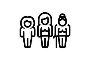 Kid young black icon, an Outline Icon by Creative priyanka