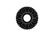 Floral Mandala Circle Frame Bundle, an Illustration by Gaye Art (Thumbnail 49 of 51)