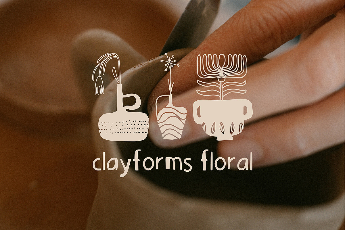 224 POTTERY CLIPART - HAND DRAWN, an Object Illustration by JuDesign (Photo 6 of 25)