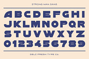 Strong Man Sans: Heavy Display Font, a Font by DeliFreshTypeCo. (Thumbnail 2 of 7)