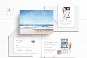 Nautical Wedding Invitations BUNDLE, an Invitation Template by Aquarellina (Thumbnail 9 of 21)
