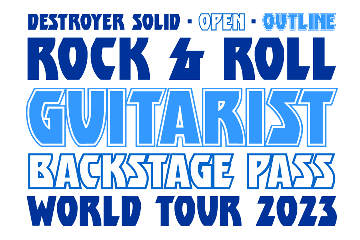 Destroyer - a heavy rock'n'roll font, a Blackletter Font by Comicraft Fonts (Photo 2 of 4)