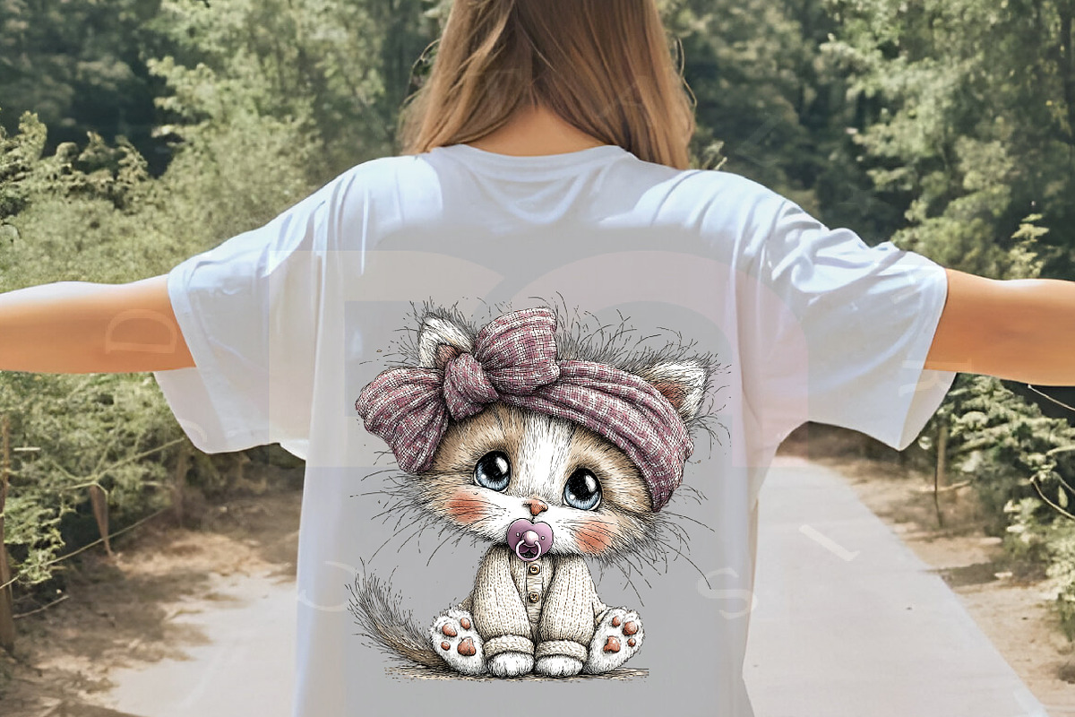 Whimsical Baby Kitten Clipart Bundle, a Transportation Illustration by Digital Artistic99 (Photo 5 of 7)