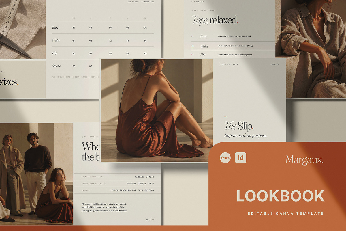 MARGAUX / Lookbook Template, a Presentation Template by Leleka.Store (Photo 1 of 16)