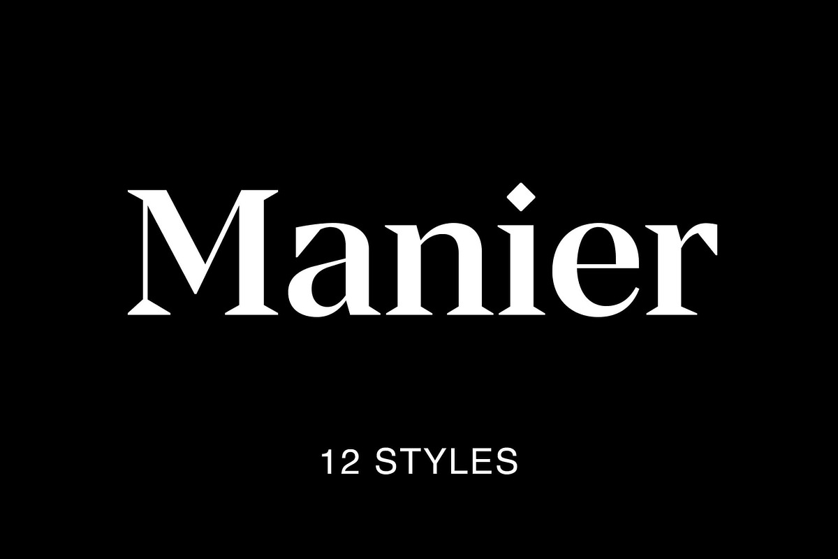 Manier - Sharp Serif Typeface
