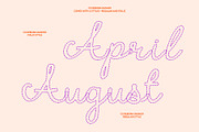 CS Debora Dashed, a Script Font by Craft Supply Co. (Thumbnail 4 of 8)