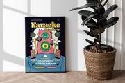 Retro Karaoke Night Party Flyer, a Flyer Template by Tiptop Graphic (Thumbnail 2 of 5)