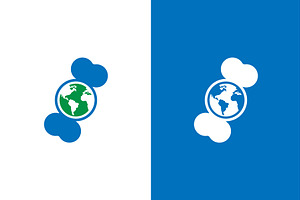 Vector bone and globe logo, a Healthcare Illustration by GraphiShop