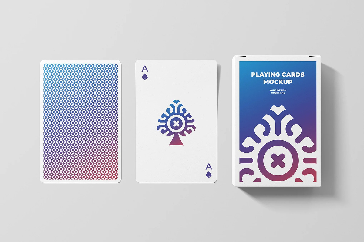 Playing Cards Mockup, an Advertising Mockup by zpackcreative (Photo 1 of 4)