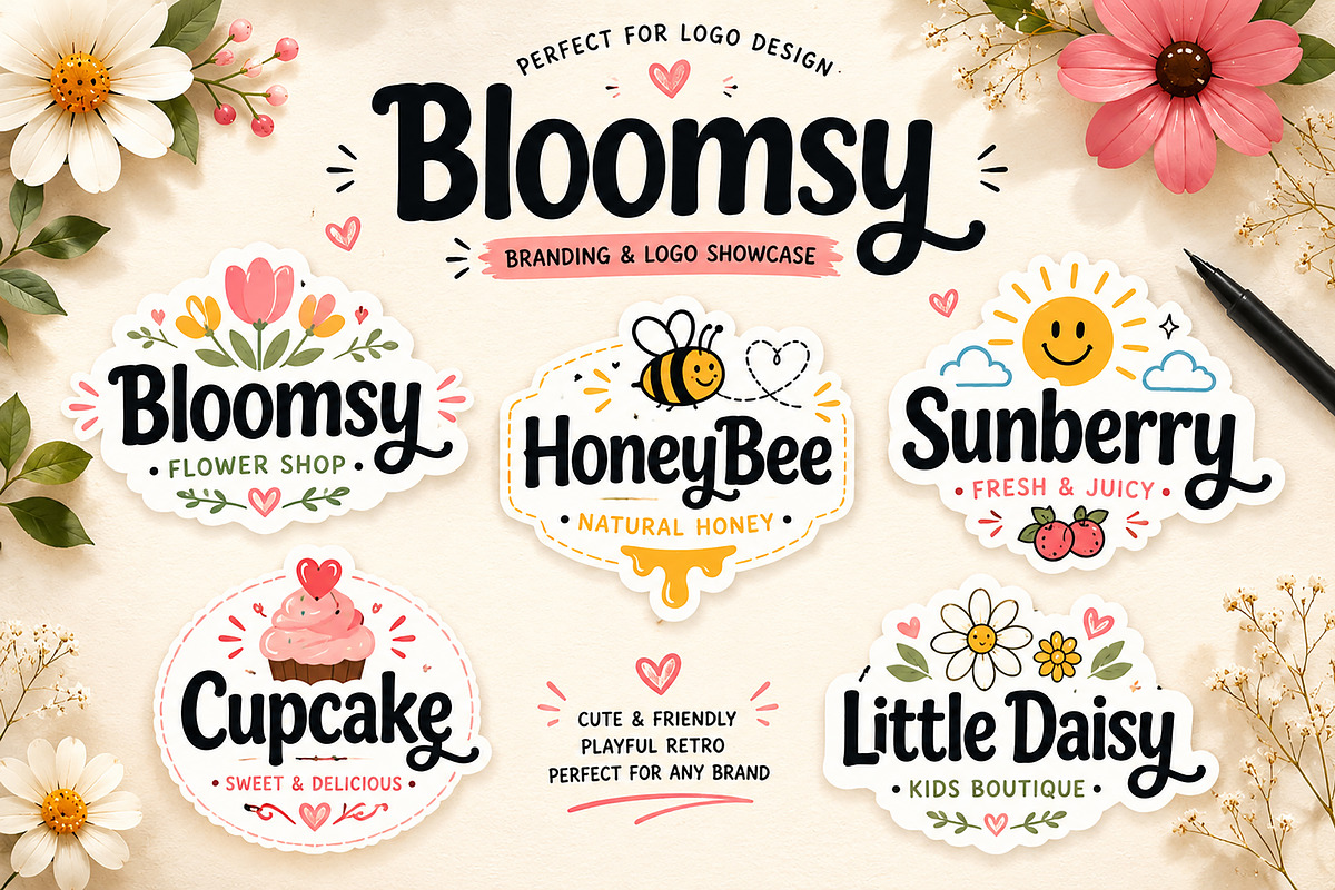 Bloomsy, a Script Font by Wow Magic (Photo 6 of 6)