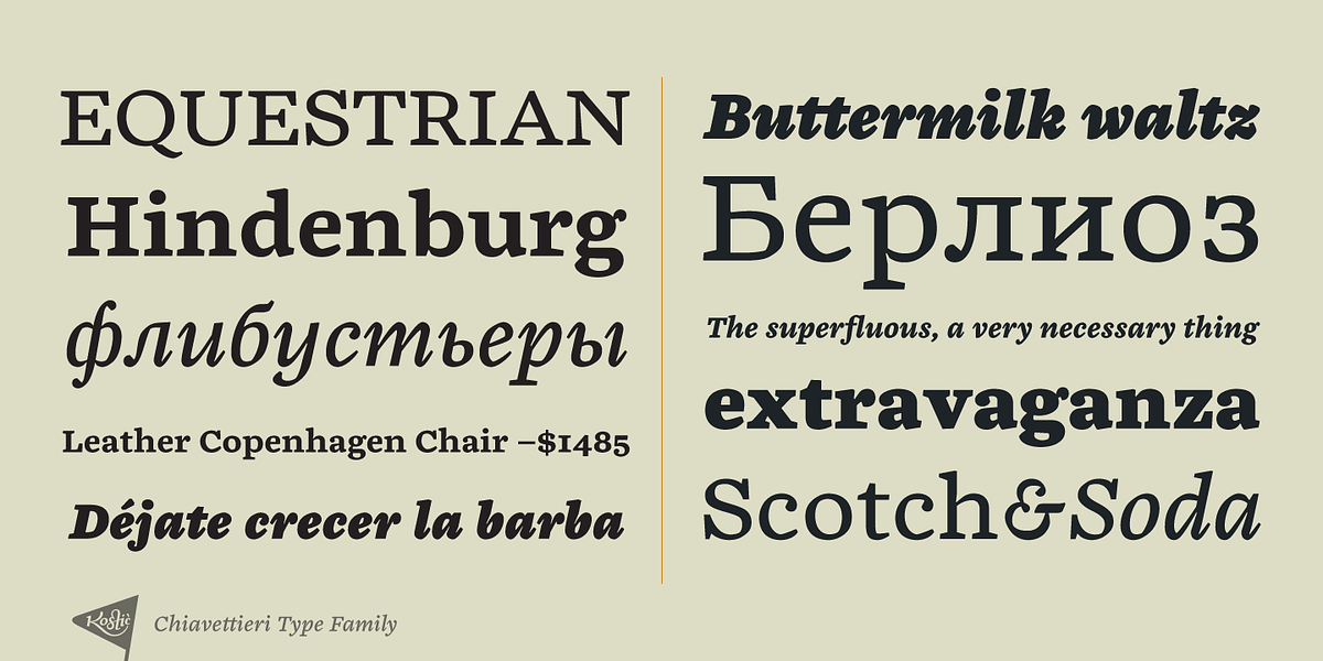 Chiavettieri, a Serif Font by Kostic Type Foundry (Photo 2 of 9)