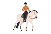 Equestrians riding horse backs set, an Animal Illustration by Good Studio (Thumbnail 7 of 11)