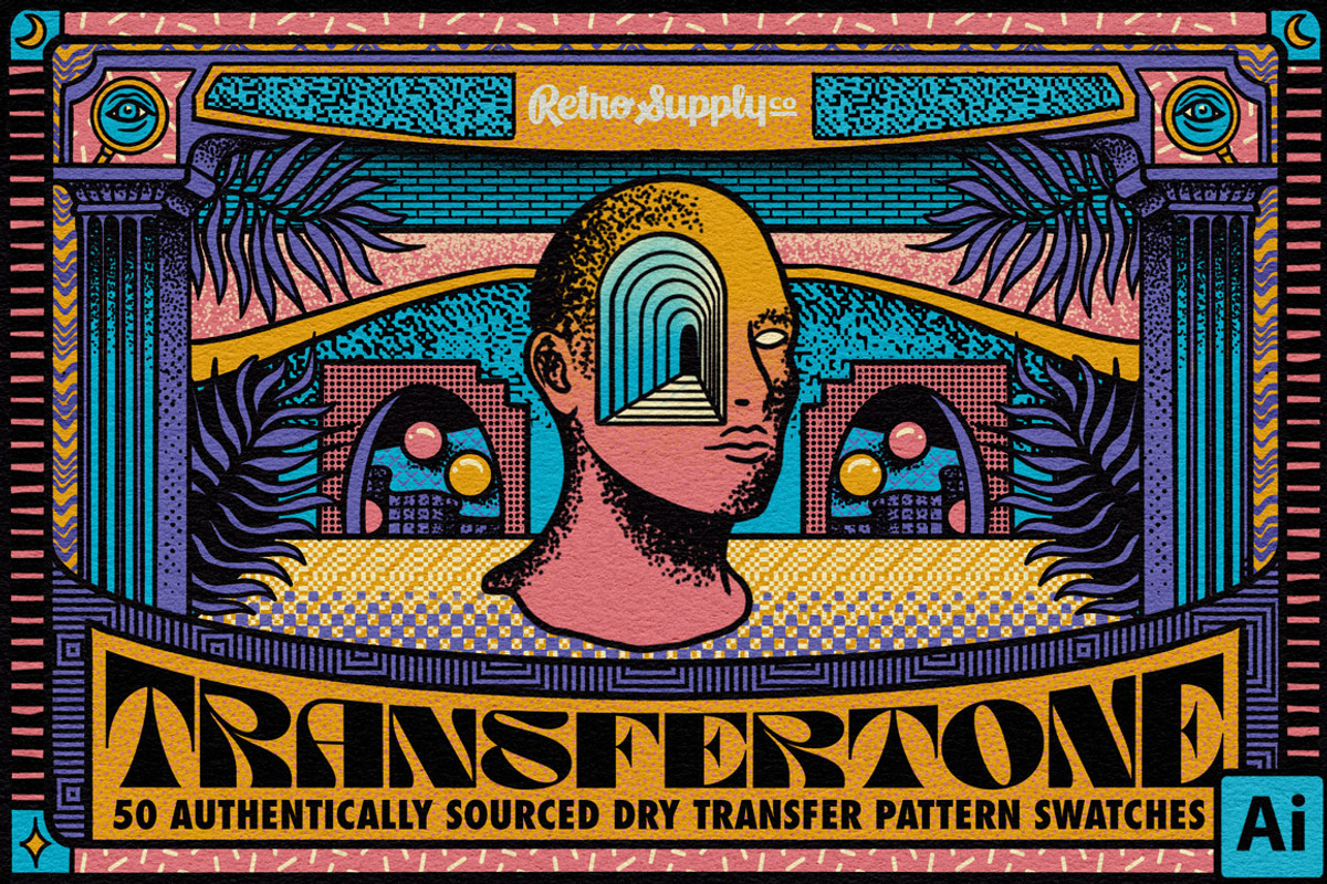 TransferTone | Illustrator Swatches, a Brush Add-On by RetroSupply Co. (Photo 2 of 8)