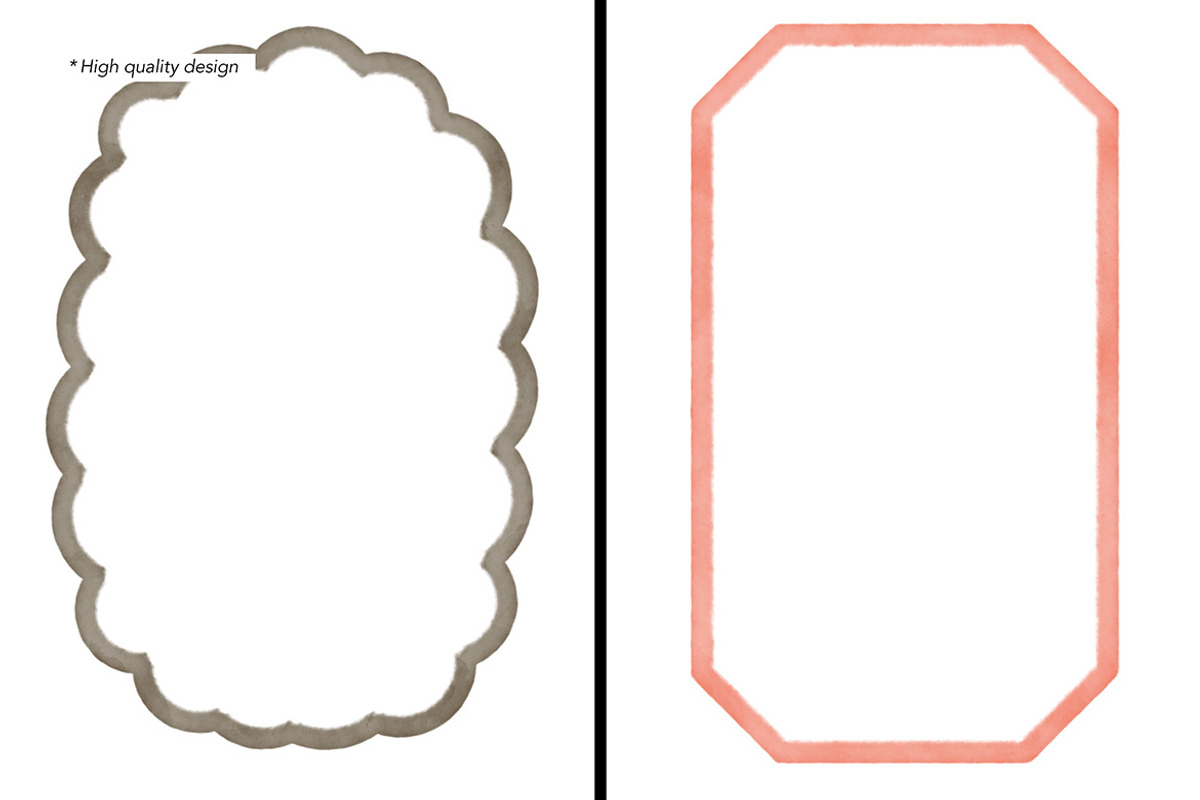 Watercolor Borders & Frames, a Texture Graphic by Pitchlook.Studio (Photo 2 of 3)