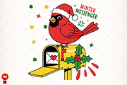 Christmas Cardinal Winter PNG, an Illustration by SinaCreation (Thumbnail 1 of 7)