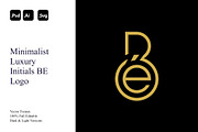 Minimalist LuxuryInitials BE Logo, a Branding & Logo Template by Luxury Logos (Thumbnail 1 of 4)