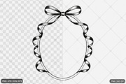 Bow Frame SVG PNG Bundle, an Illustration by Actual Pixel (Thumbnail 2 of 19)