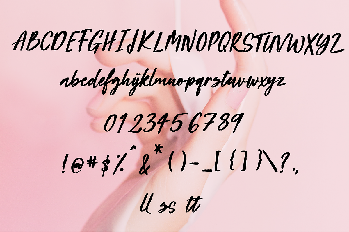 Beauty Rush Font, a Script Font by theinkaffair (Photo 9 of 9)