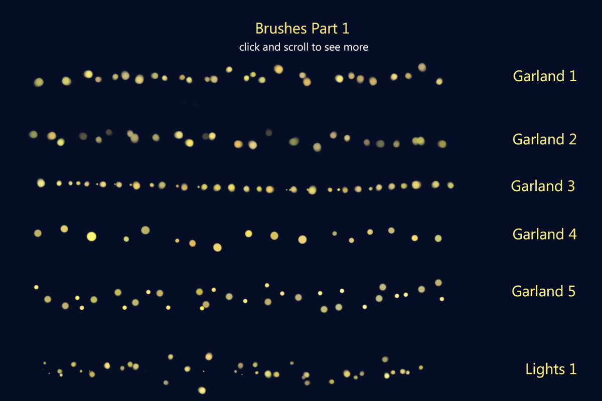 Magic brushes -lights, bokeh, tinsel, a Brush Add-On by Pikovit (Photo 16 of 17)