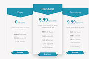 Pricing Table, an UI Kit Template by ARP Creation (Thumbnail 2 of 4)