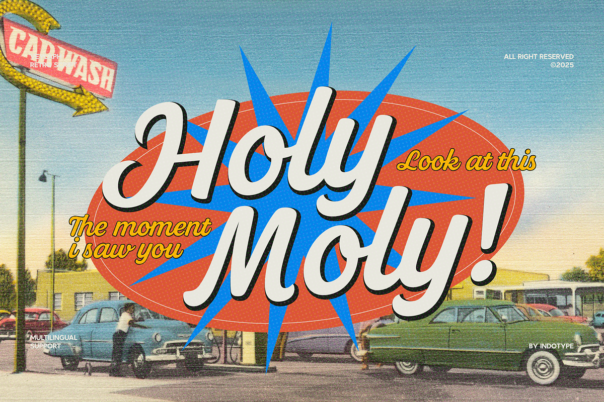 Veylaph - Bold Retro Script Typeface, a Font by Indotype Foundry (Photo 9 of 10)