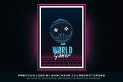 World Gamer Logo, a Branding & Logo Template by BMACHINA Labs. (Thumbnail 6 of 6)