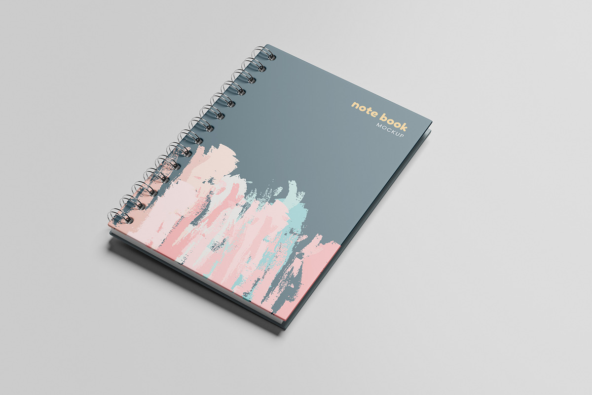 Spiral Notebook Mockup, a Books & Magazine Mockup by Akaimockup (Photo 3 of 6)