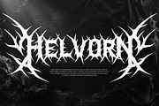 Helvorn | Black Metal Display, a Blackletter Font by Denustudios (Thumbnail 2 of 11)