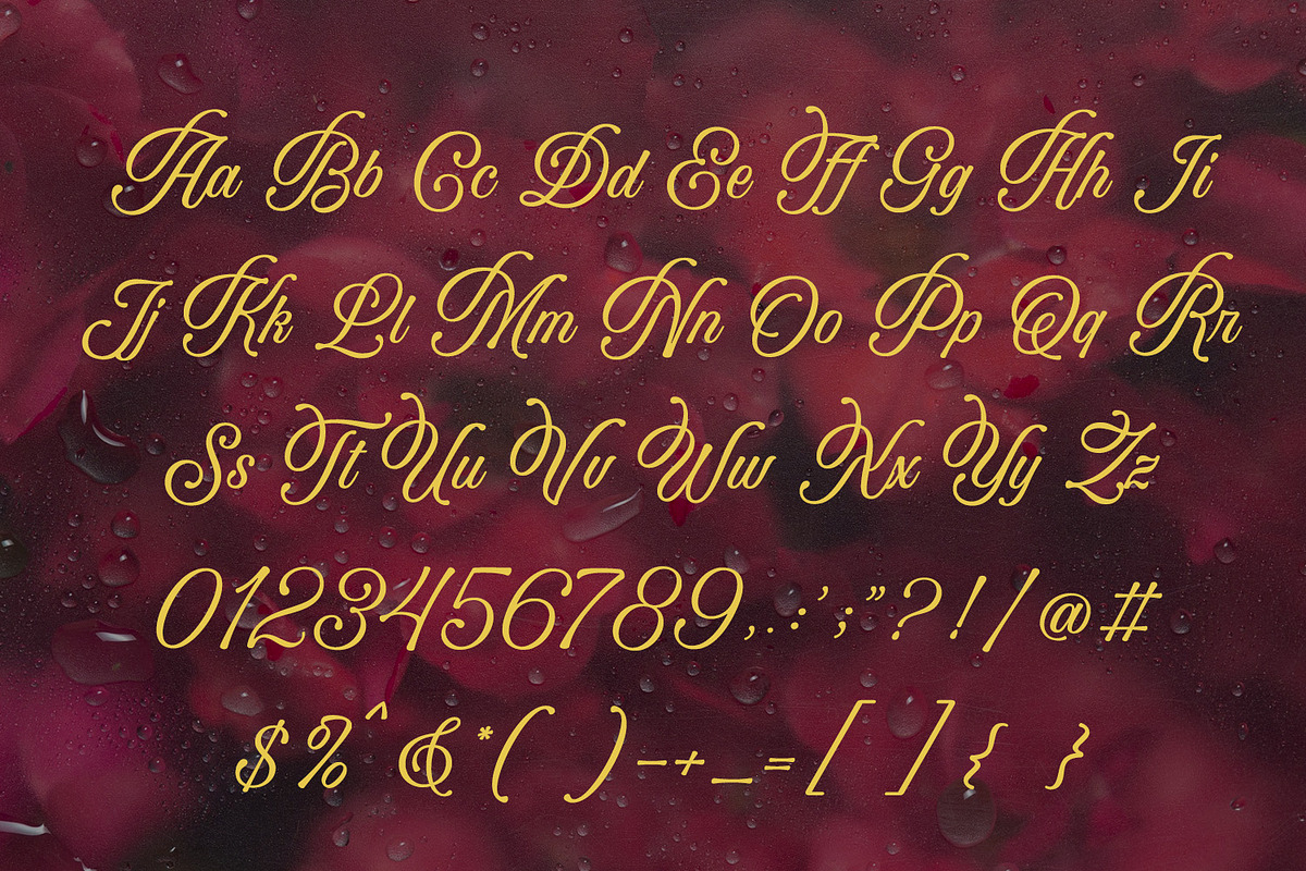 Aurethia - Beauty Calligraphy Font, a Script Font by Subectype Studio (Photo 12 of 15)