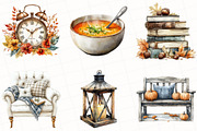 Watercolor September End Clipart, an Illustration by OK Design (Thumbnail 4 of 5)