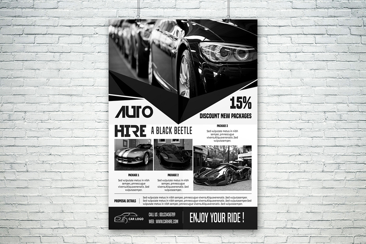Car Rental Flyer Template, a Flyer Template by Rimana_Templatehive (Photo 2 of 3)