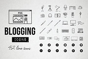 Blog Icons Pack - Social Media, an Outline Icon by Hatch Design Workshop (Thumbnail 7 of 9)