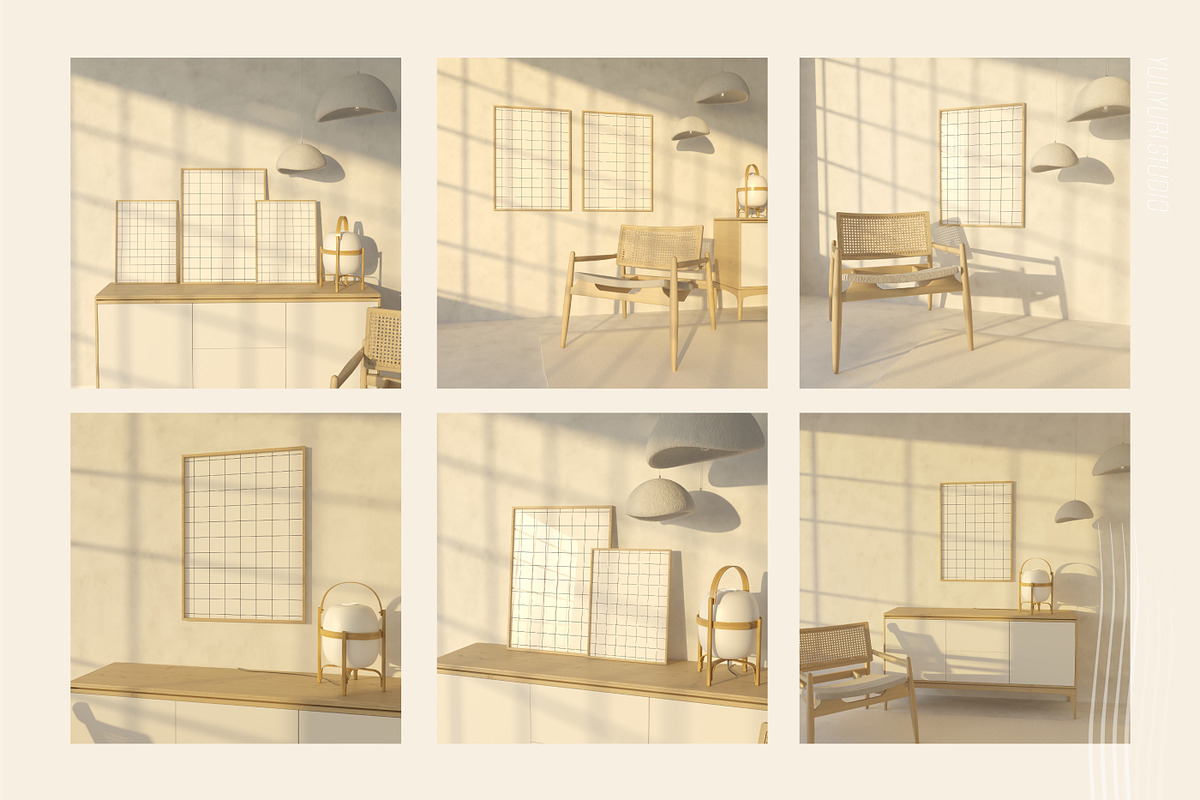QUENTE | Interior Frame Mockup, a Household Mockup by yuliyuri.studio (Photo 8 of 8)
