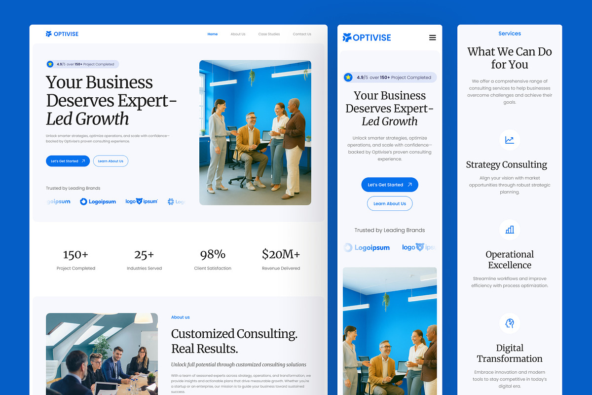 Business Consulting Website, an UI Kit Template by peterdraw (Photo 7 of 7)