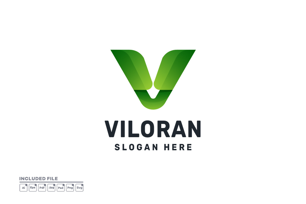 Letter V Gradient Colorful Logo, a Branding & Logo Template by yuanesei
