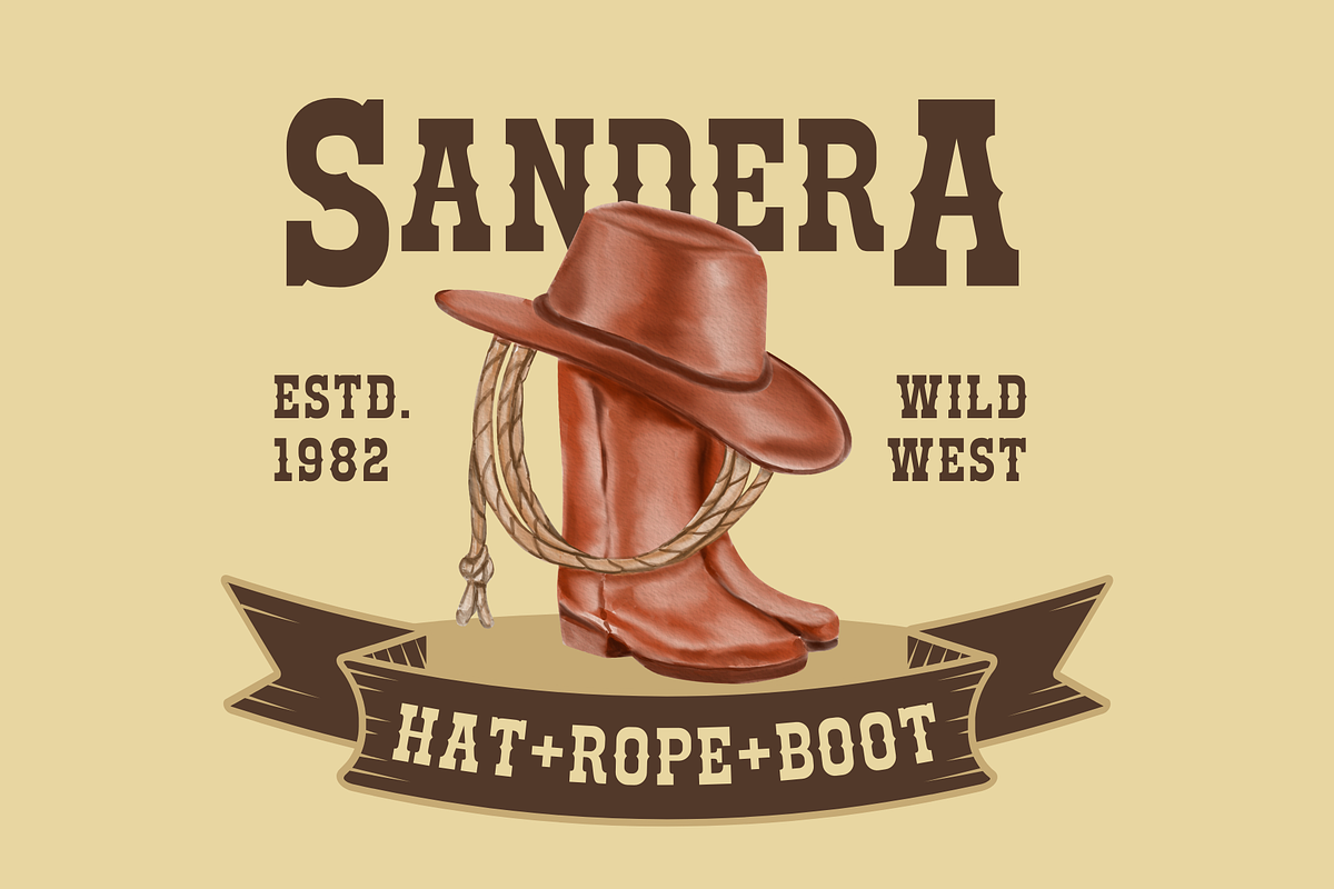 Cowboy Outlaw - Western Font, a Serif Font by Sronstudio (Photo 6 of 15)
