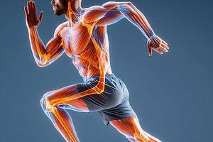 Athlete performs lunges to enhance leg muscle strength during a fitness workout, a Health & Medical Photo by AlyaAnd