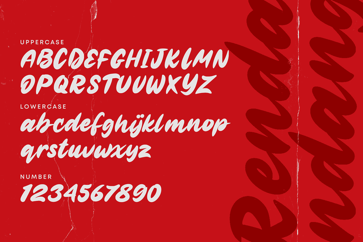 Rendang, a Script Font by Bluestudio (Photo 8 of 8)