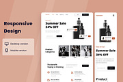 Vape Store Web Design, a Wireframe Template by INSPR STD (Thumbnail 5 of 6)