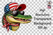 Alligator Png, Patriotic Png Bundle, an Illustration by Clipart Bloom (Thumbnail 7 of 11)