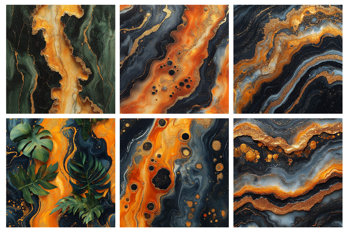 Tiger Glitter Ink Textures, an Illustration by RobertsArt (Photo 2 of 5)